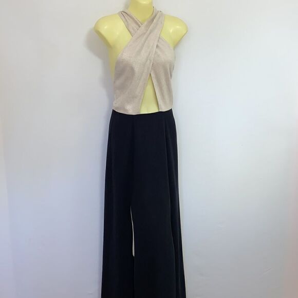 Show Me Your MuMu Dress “Millie” Maxi Cross Over Halter Open Back NWT Sm… - Picture 7 of 9